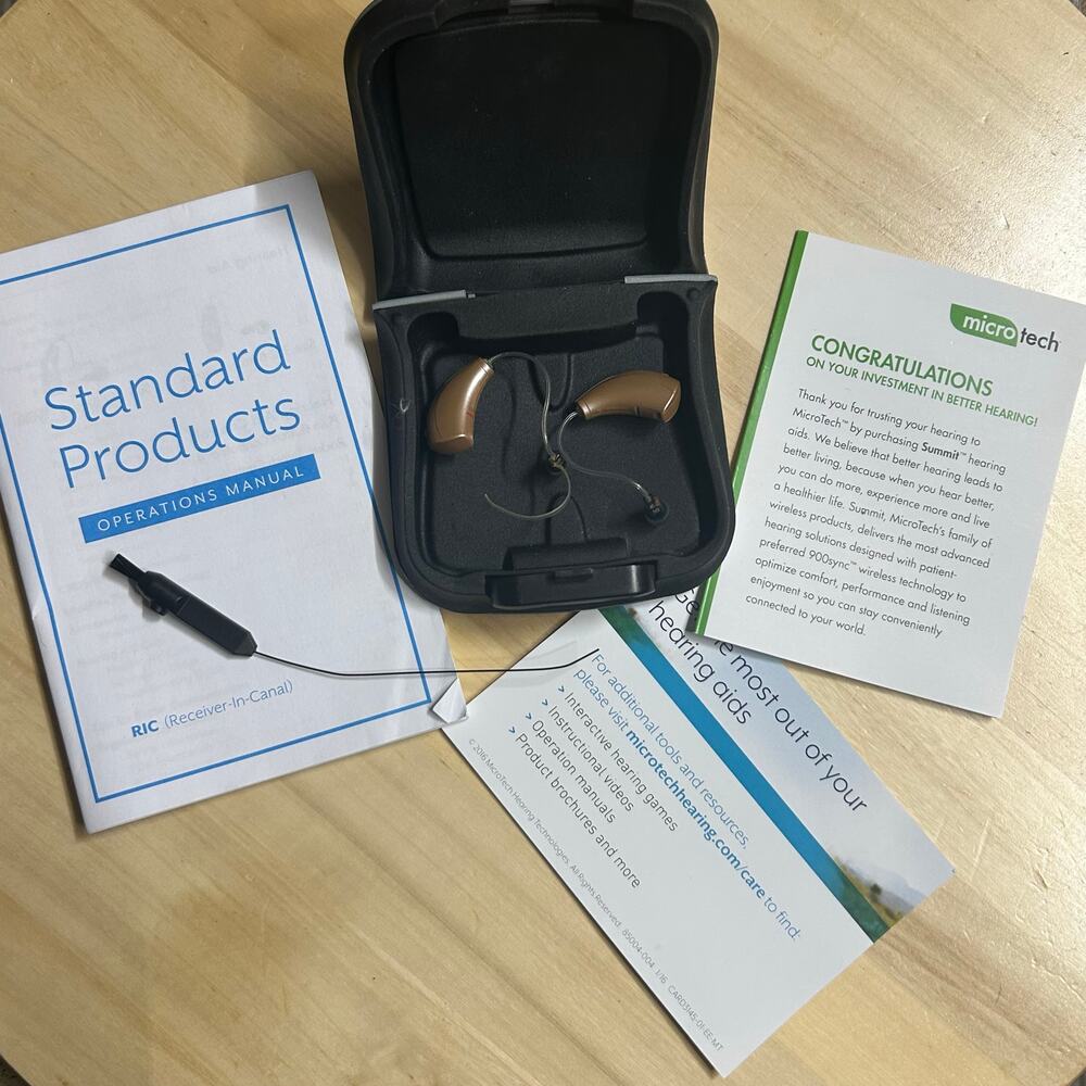 Micro Tech Untested Parts Only No Batteries Hearing Aid